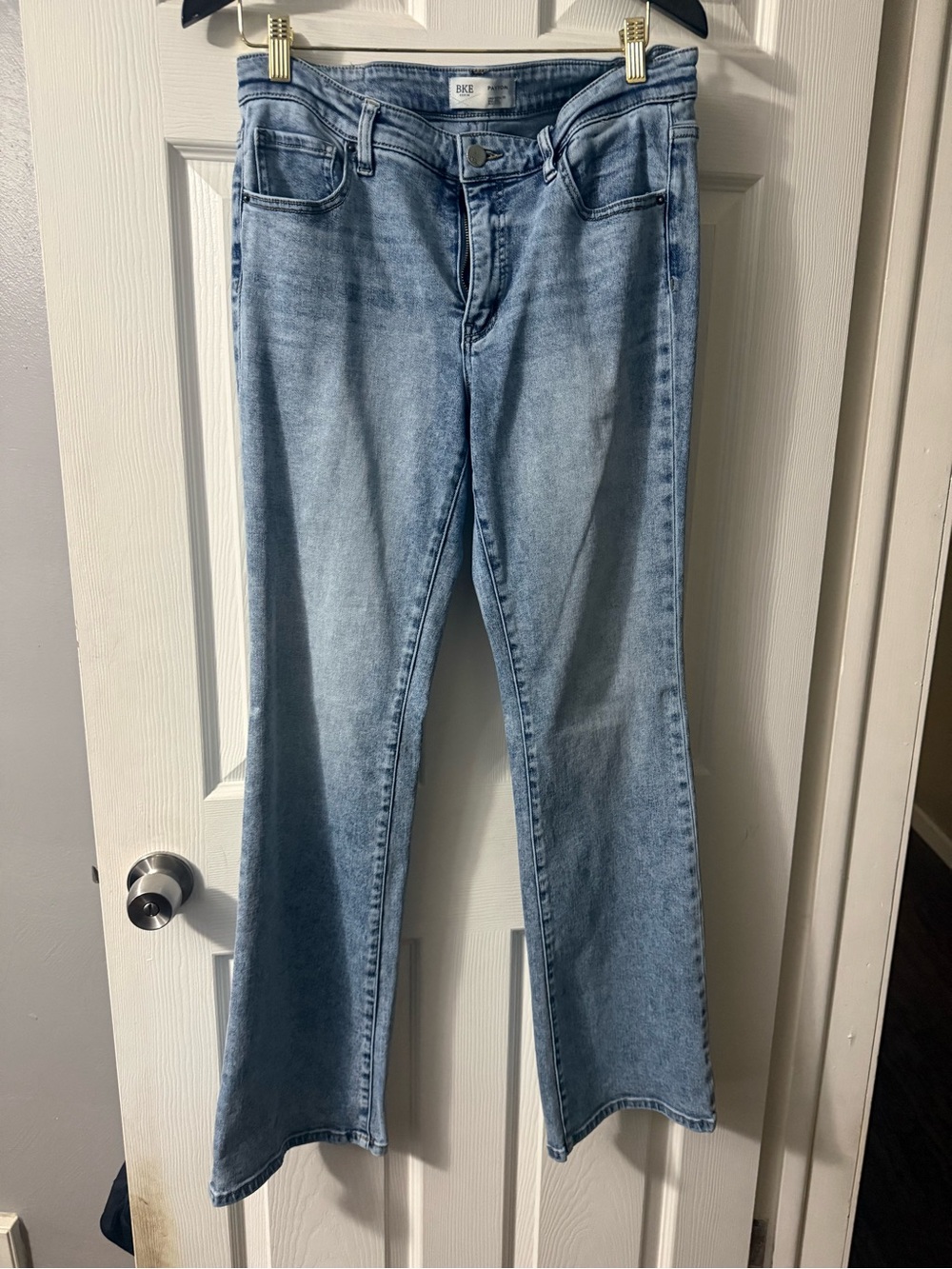 Womens BKE Payton Mid-rise Bootcut Light Blue Jeans